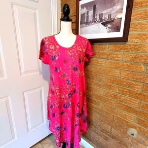 Uniti Casuals Pink Maxi Dress